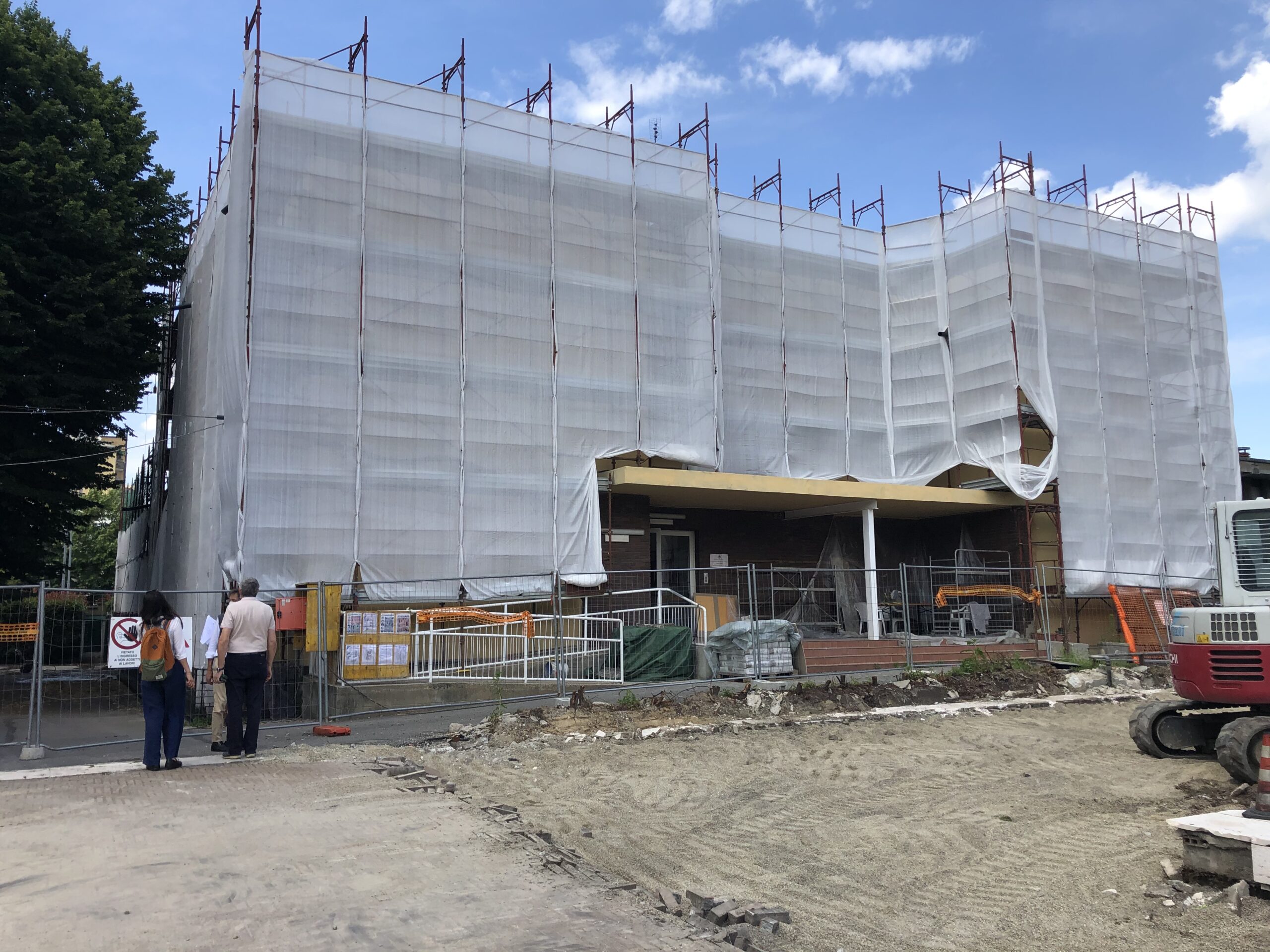 San Giuliano Milanese: in corso i lavori di riqualificazione della ex scuola materna di Piazza della Vittoria