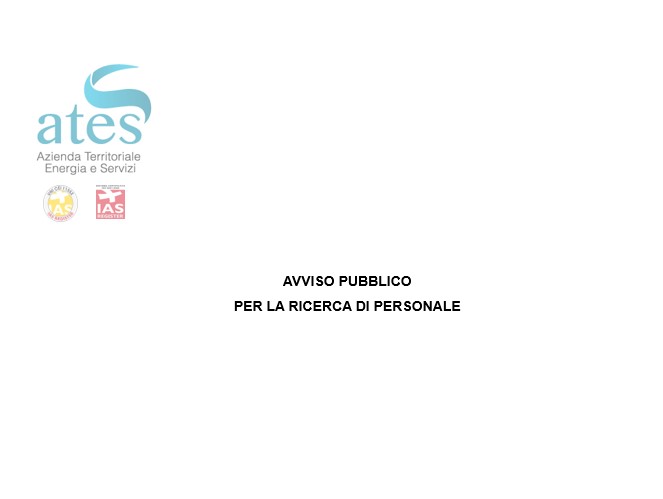 Nuovi bandi per la selezione del personale