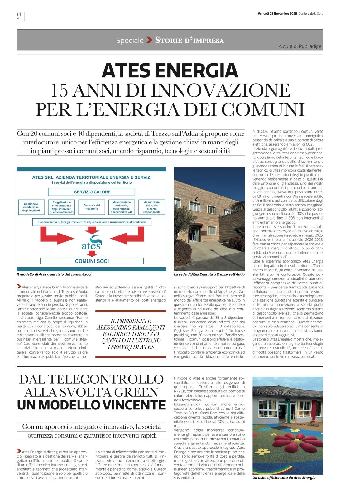 ATES ENERGIA – 15 anni di innovazione per l’energia dei Comuni